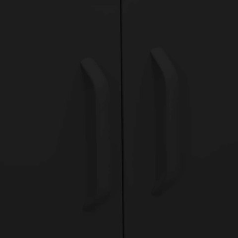 VidaXL Úložná skrinka čierna 80x35x101,5 cm oceľ