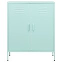 VidaXL Úložná skrinka mätovo zelená 80x35x101,5 cm oceľ