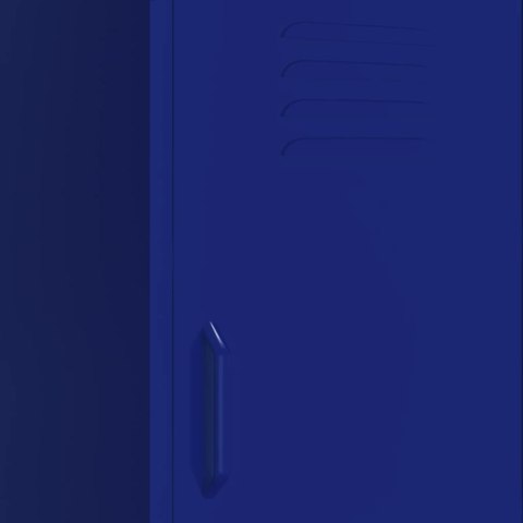 VidaXL Úložná skrinka námornícka modrá 42,5x35x101,5 cm oceľ