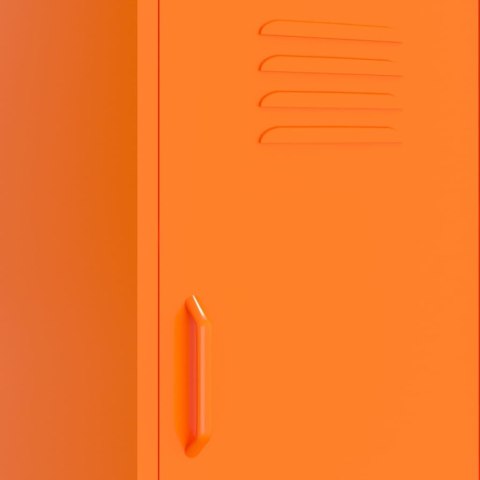 VidaXL Úložná skrinka oranžová 42,5x35x101,5 cm oceľ