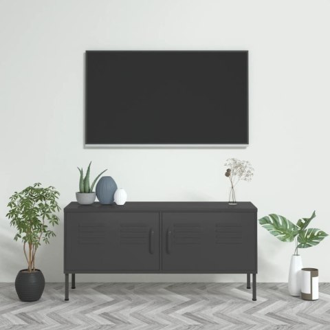 VidaXL TV skrinka antracitová 105x35x50 cm oceľ