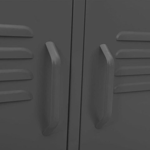 VidaXL TV skrinka antracitová 105x35x50 cm oceľ