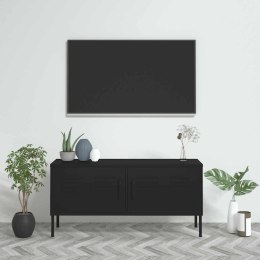 VidaXL TV skrinka čierna 105x35x50 cm oceľ
