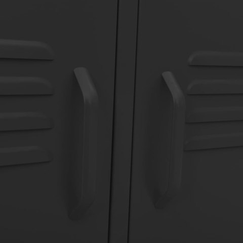 VidaXL TV skrinka čierna 105x35x50 cm oceľ