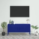 VidaXL TV skrinka námornícka modrá 105x35x50 cm oceľ