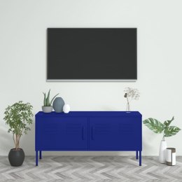 VidaXL TV skrinka námornícka modrá 105x35x50 cm oceľ