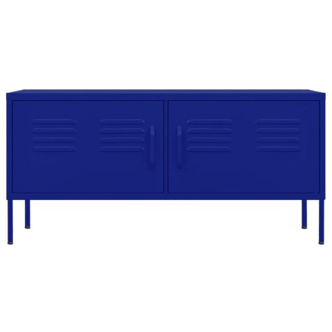 VidaXL TV skrinka námornícka modrá 105x35x50 cm oceľ