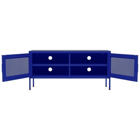 VidaXL TV skrinka námornícka modrá 105x35x50 cm oceľ