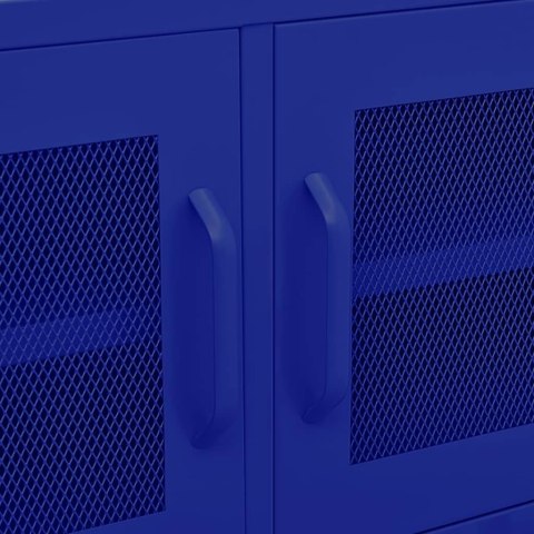 VidaXL TV skrinka námornícka modrá 105x35x50 cm oceľ