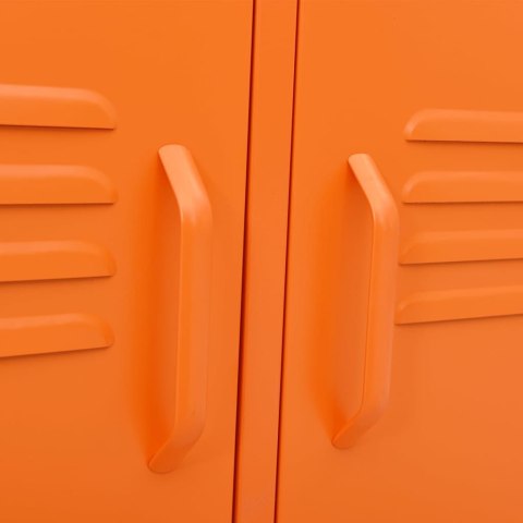 VidaXL TV skrinka oranžová 105x35x50 cm oceľ