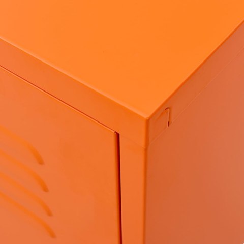 VidaXL TV skrinka oranžová 105x35x50 cm oceľ