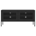 VidaXL TV skrinka čierna 105x35x50 cm oceľ