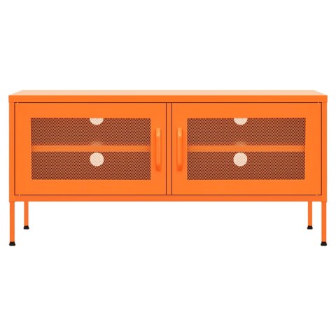 VidaXL TV skrinka oranžová 105x35x50 cm oceľ