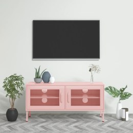 VidaXL TV skrinka ružová 105x35x50 cm oceľ
