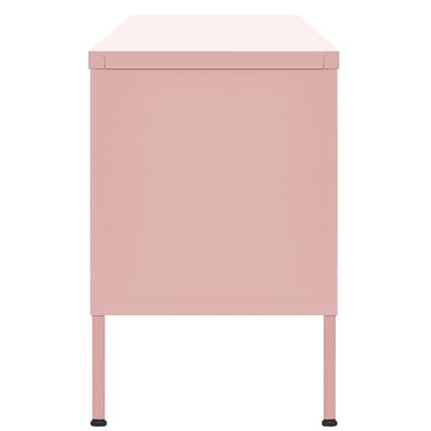 VidaXL TV skrinka ružová 105x35x50 cm oceľ