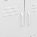 VidaXL Úložná skrinka, biela 60x35x56 cm, oceľ