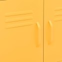 VidaXL Úložná skrinka, horčicovo žltá 60x35x56 cm, oceľ