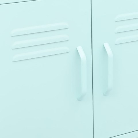 VidaXL Úložná skrinka, mätovo zelená 60x35x56 cm, oceľ