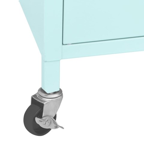 VidaXL Úložná skrinka, mätovo zelená 60x35x56 cm, oceľ