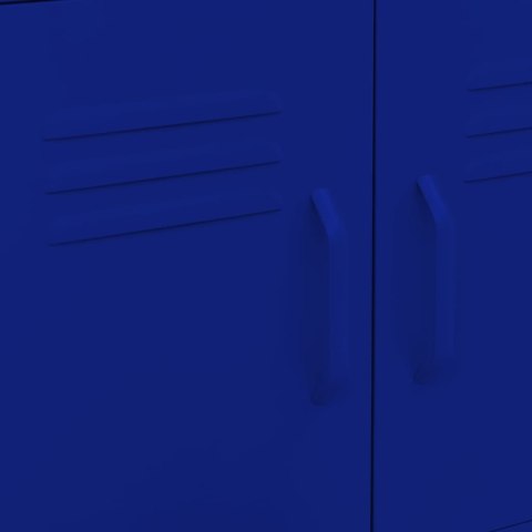 VidaXL Úložná skrinka, námornícka modrá 60x35x56 cm, oceľ