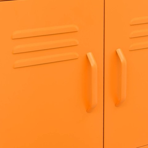 VidaXL Úložná skrinka, oranžová 60x35x56 cm, oceľ