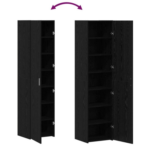 VidaXL Highboard 2 pcs Čierny dub 45 x 42,5 x 185 cm