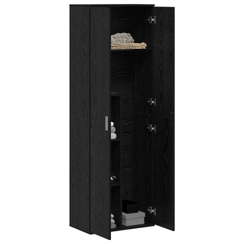 VidaXL Highboard Čierny dub 60 x 35 x 180 cm Kompozitné drevo