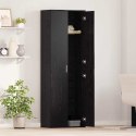 VidaXL Highboard Čierny dub 60 x 35 x 180 cm Kompozitné drevo