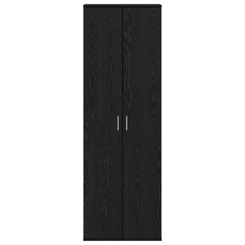 VidaXL Highboard Čierny dub 60 x 35 x 180 cm Kompozitné drevo