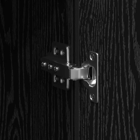 VidaXL Highboard Čierny dub 60 x 35 x 180 cm Kompozitné drevo