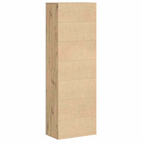 VidaXL Highboard dub artisan 60 x 35 x 180 cm Kompozitné drevo