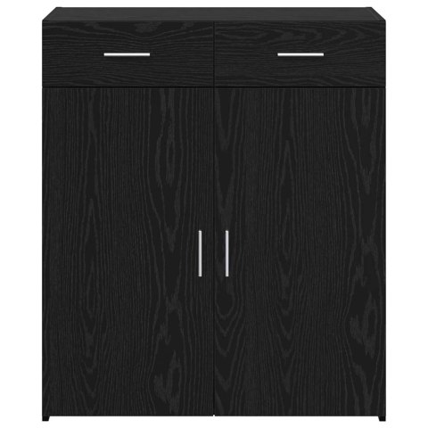 VidaXL Úložná skrinka Čierny dub 80 x 42.5 x 93.5 cm Kompozitné drevo