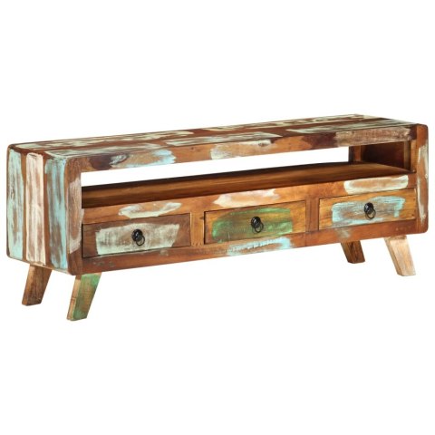 VidaXL TV skrinka viacfarebná 110x30x40 cm recyklované masívne drevo