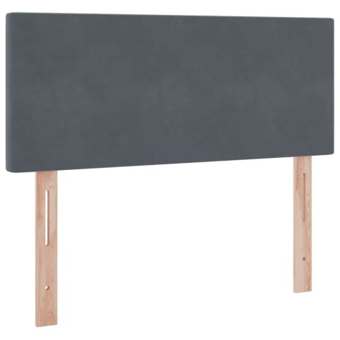 VidaXL Úložná posteľ s matracmi Tmavo šedá 120 x 200 cm Zamat