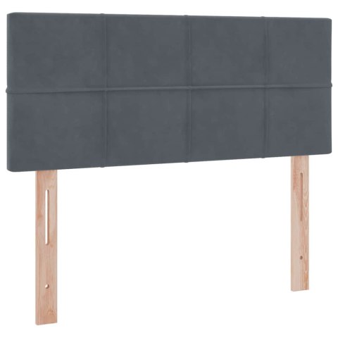 VidaXL Úložná posteľ s matracmi Tmavo šedá 120 x 200 cm Zamat