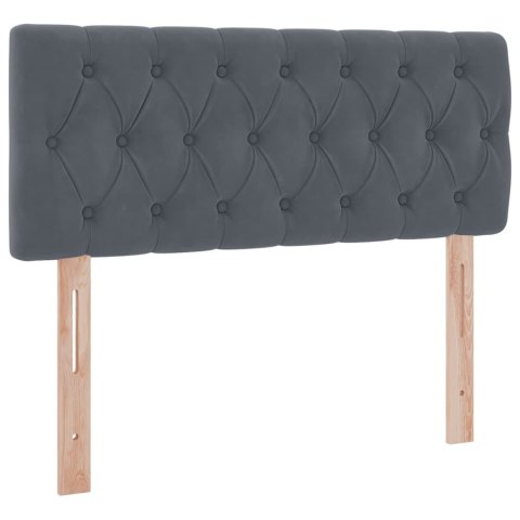 VidaXL Úložná posteľ s matracmi Tmavo šedá 120 x 200 cm Zamat