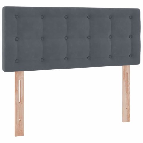 VidaXL Úložná posteľ s matracmi Tmavo šedá 120 x 200 cm Zamat