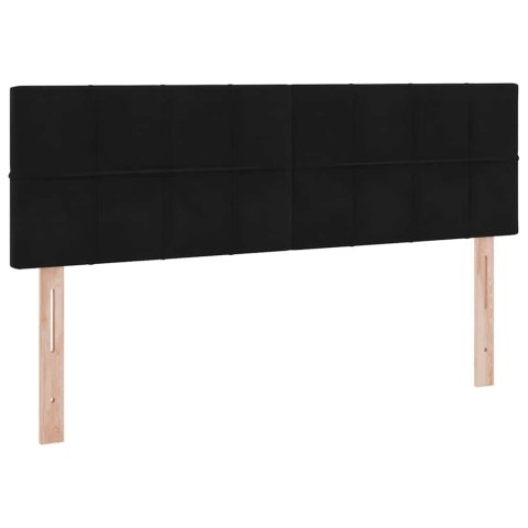 VidaXL Úložná posteľ s matracmi s úložiskom Čierna 140 x 200 cm Zamat