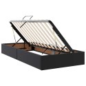 VidaXL Úložná posteľ s matracmi Čierna 100 x 200 cm Umelá koža
