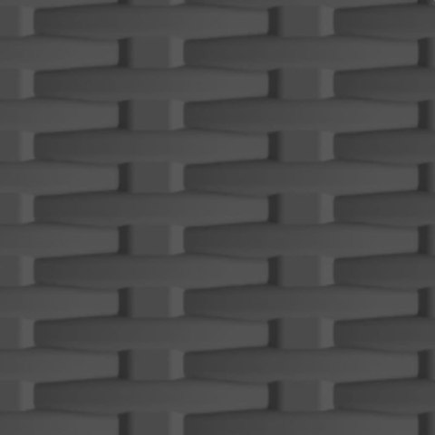 VidaXL Plastová skrinka 68x39x171,5 cm ratanový dizajn