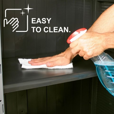 VidaXL Plastová skrinka 68x39x171,5 cm