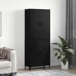 VidaXL Highboard 2 pcs Čierny dub Kompozitné drevo