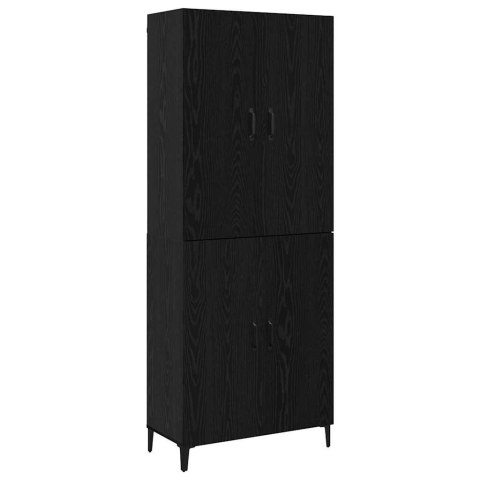 VidaXL Highboard 2 pcs Čierny dub Kompozitné drevo