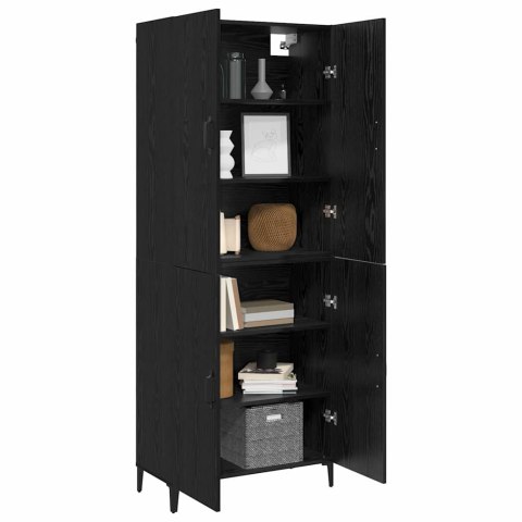 VidaXL Highboard 2 pcs Čierny dub Kompozitné drevo