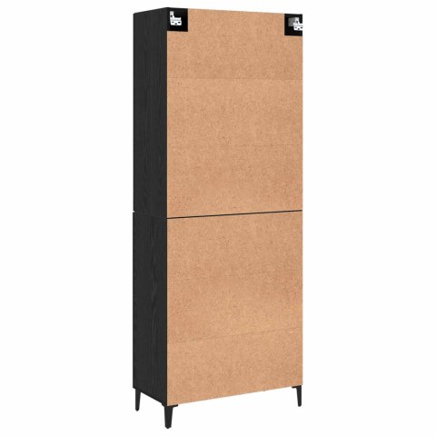 VidaXL Highboard 2 pcs Čierny dub Kompozitné drevo