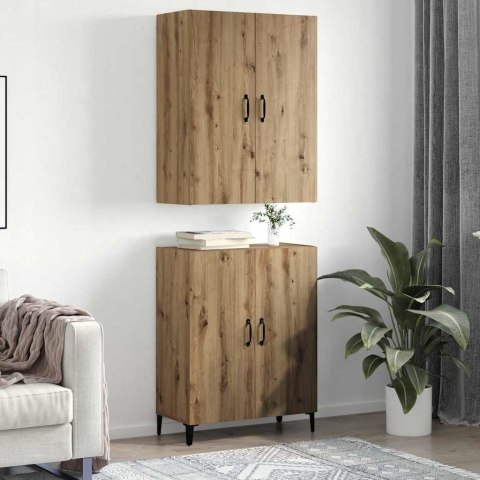 VidaXL Highboard 2 pcs Remeselný dub Kompozitné drevo