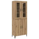 VidaXL Highboard 2 pcs Remeselný dub Kompozitné drevo