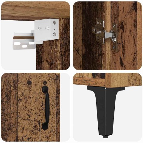 VidaXL Highboard 2 pcs Staré drevo Kompozitné drevo