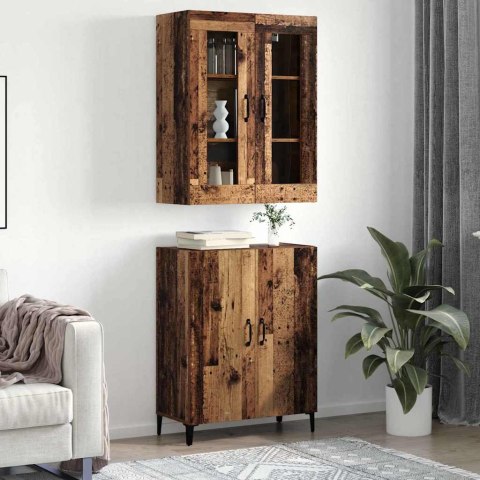 VidaXL Highboard 2 pcs Staré drevo Kompozitné drevo
