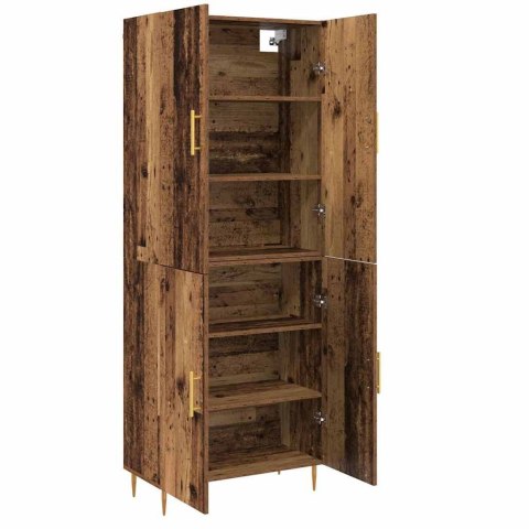 VidaXL Highboard Staré drevo 69,5 x 34 x 180 cm Kompozitné drevo